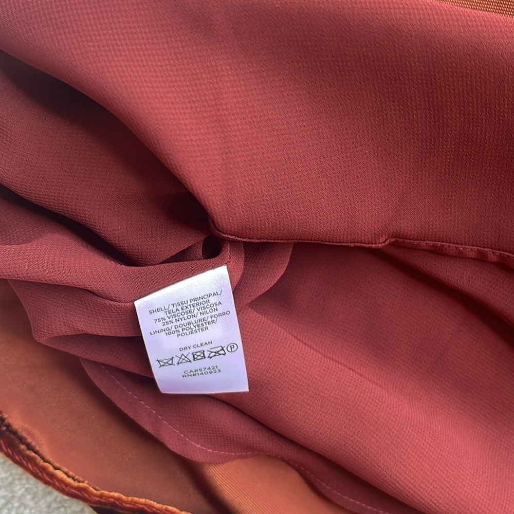 LOFT Burnt Orange Velvet Shell Size XS  NWT - Picture 6 of 8